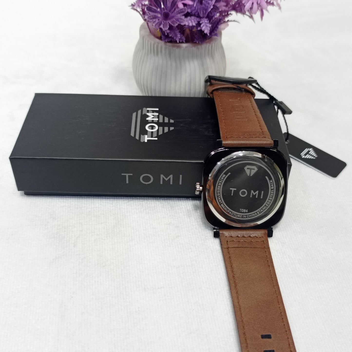 Tomi men's luxury quartz wristwatch with stainless steel strap – stylish and affordable timepiece for casual and formal wear