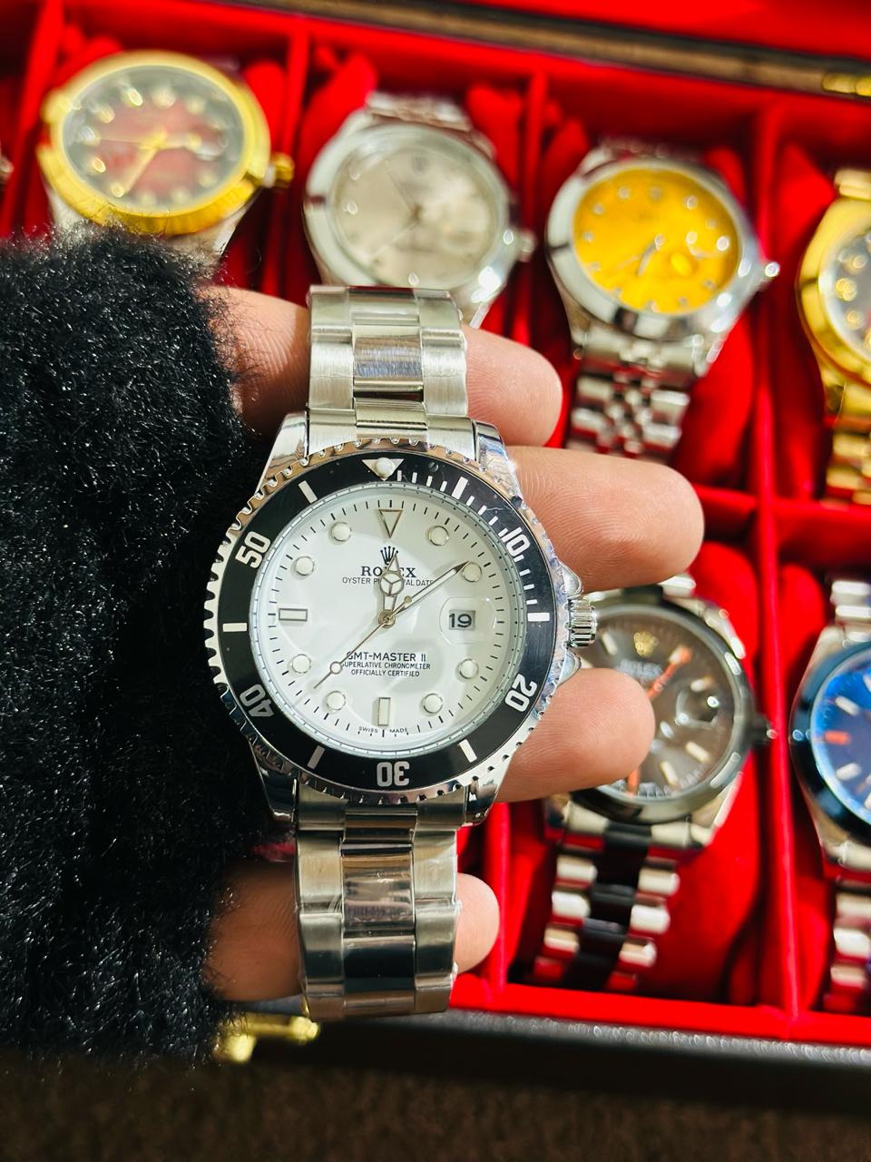 Rolex GMT-Master II luxury watch with dual time zone feature – premium Swiss automatic watch for travelers and professionals"