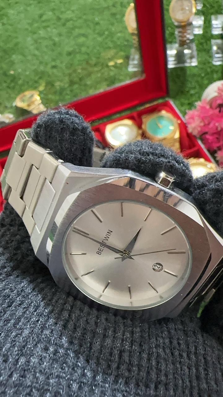 Good Quality BestWin Full Silver | Waterproof Watch