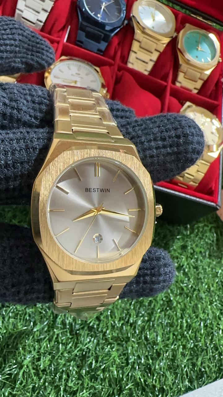 Good Quality BestWin Gold + Silver | Waterproof Watch