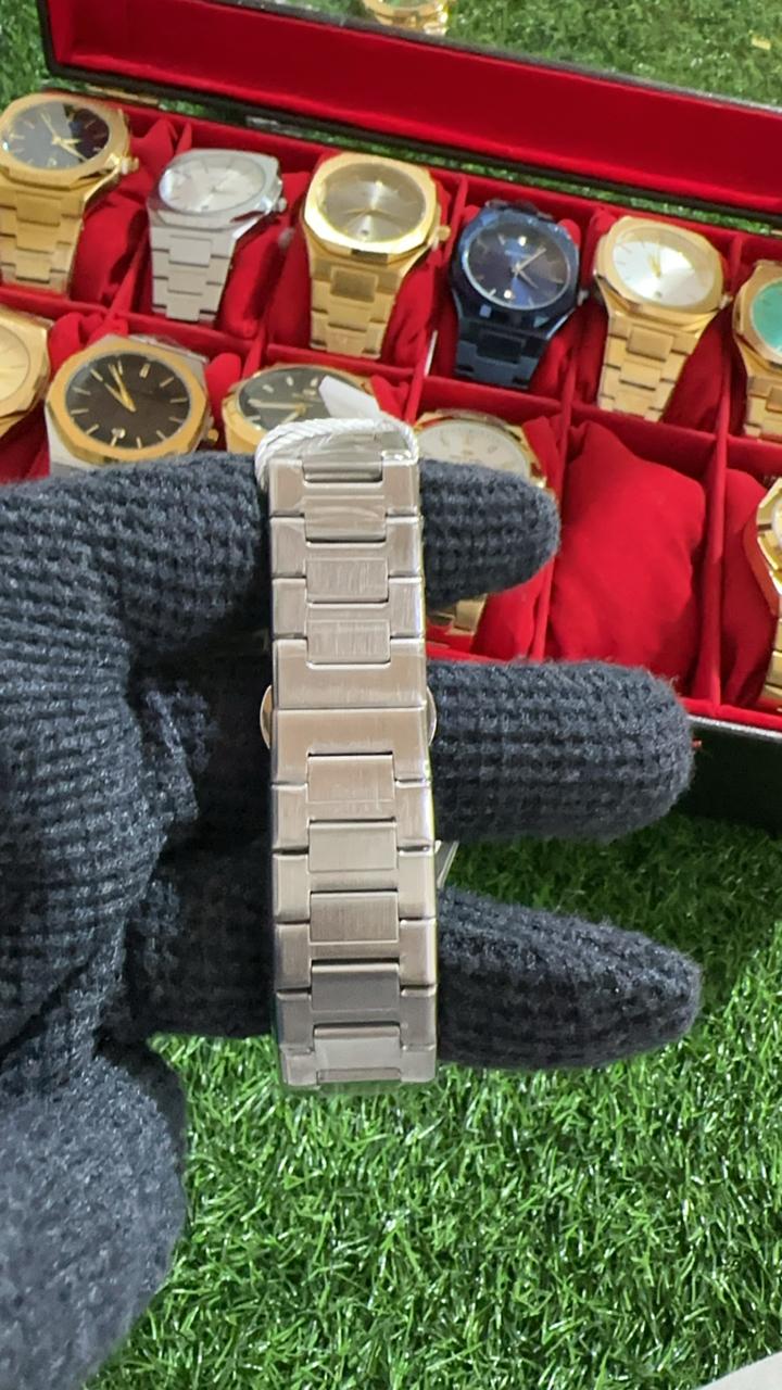 Good Quality BestWin Silver + Black | Waterproof Watch