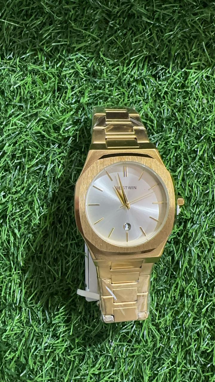 Good Quality BestWin Gold + White | Waterproof Watch