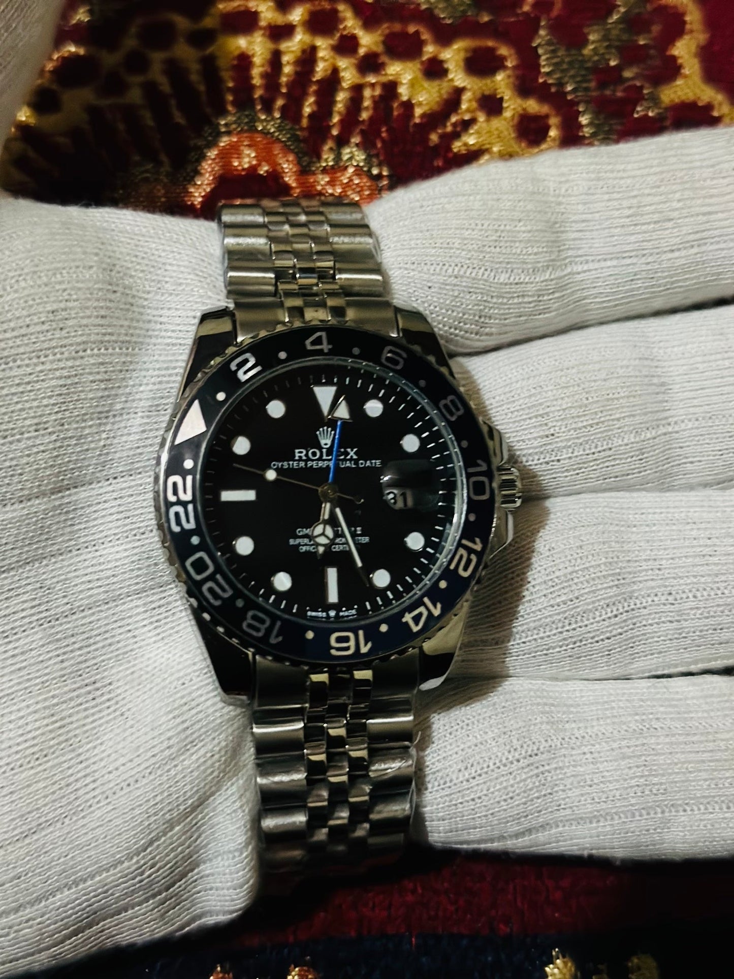 Rolex GMT-Master II luxury watch with dual time zone feature – premium Swiss automatic watch for travelers and professionals"