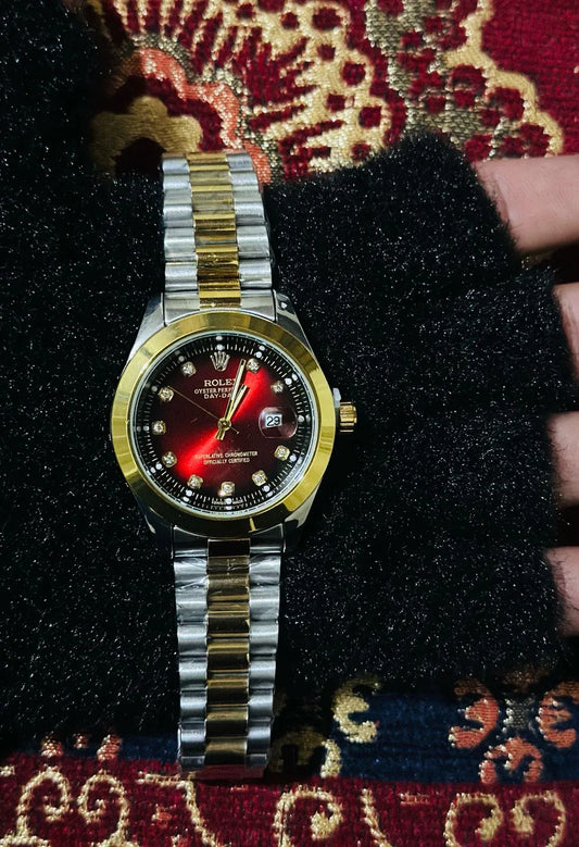🔴 Red Lover – Rolex Watch| Waterproof | Stainless Steel | ZAS Watches