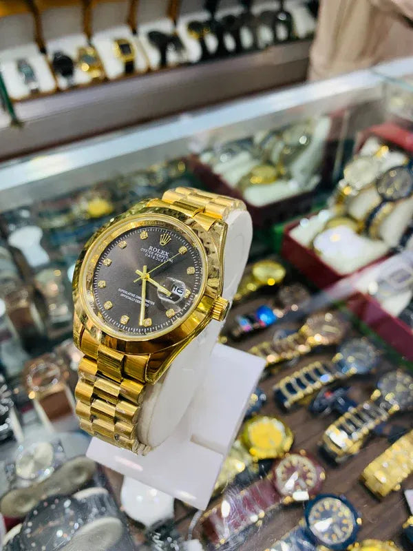 🖤 Gold + Black Dial | Waterproof | Stainless Steel | ZAS Watches