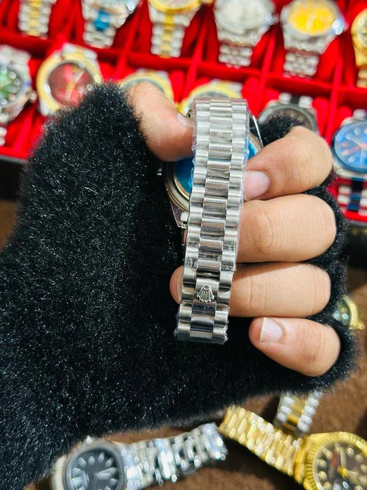 π€ Silver + Black Dial (Bezel Cut) | Waterproof | Stainless Steel | ZAS Watches