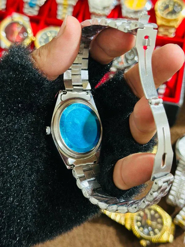 🖤 Silver + Black Dial (Bezel Cut) | Waterproof | Stainless Steel | ZAS Watches