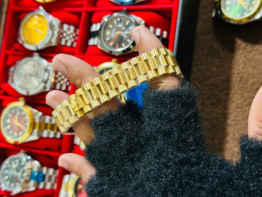 🖤 Gold + Black Dial (Bezel Cut) | Waterproof| Stainless Steel | ZAS Watches