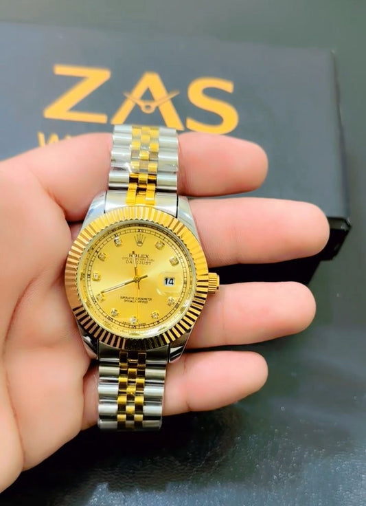 Jubilee Gold & Silver + Gold Dial | Waterproof | Stainless Steel | ZAS Watches