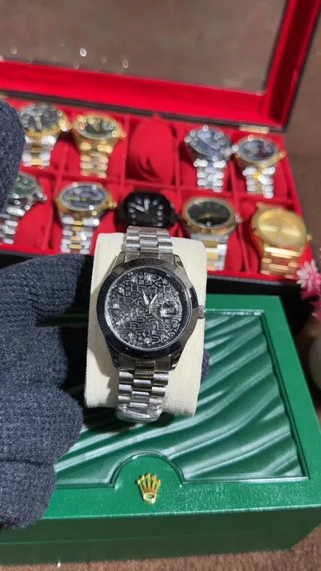 🖤 Silver + Black| Stainless Steel | Waterproof | ZAS Watches