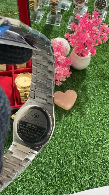 🖤 BestWin Gold & Silver + Black Dial – Waterproof | ZAS Watches