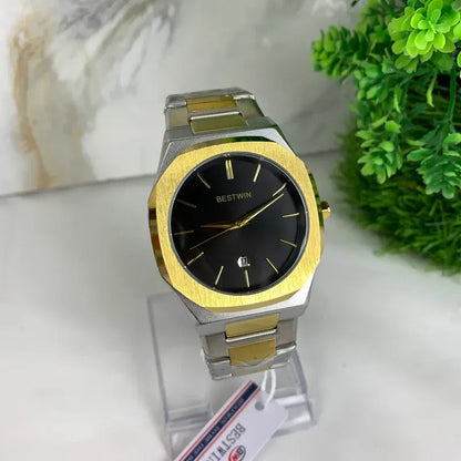 🖤 BestWin Gold & Silver + Black Dial – Waterproof | ZAS Watches