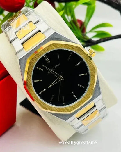 🖤 BestWin Gold & Silver + Black Dial – Waterproof | ZAS Watches