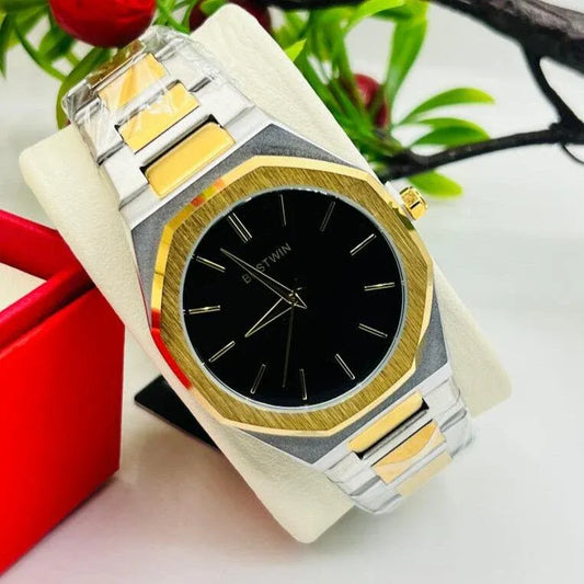 🖤 BestWin Gold & Silver + Black Dial – Waterproof | ZAS Watches