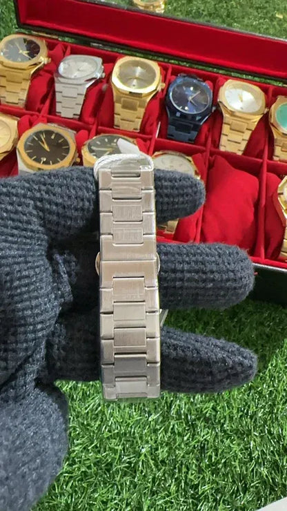 🖤 BestWin Watch – Silver + Black | Waterproof | ZAS Watches