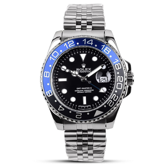 Rolex GMT-Master II luxury watch with dual time zone feature – premium Swiss automatic watch for travelers and professionals"

