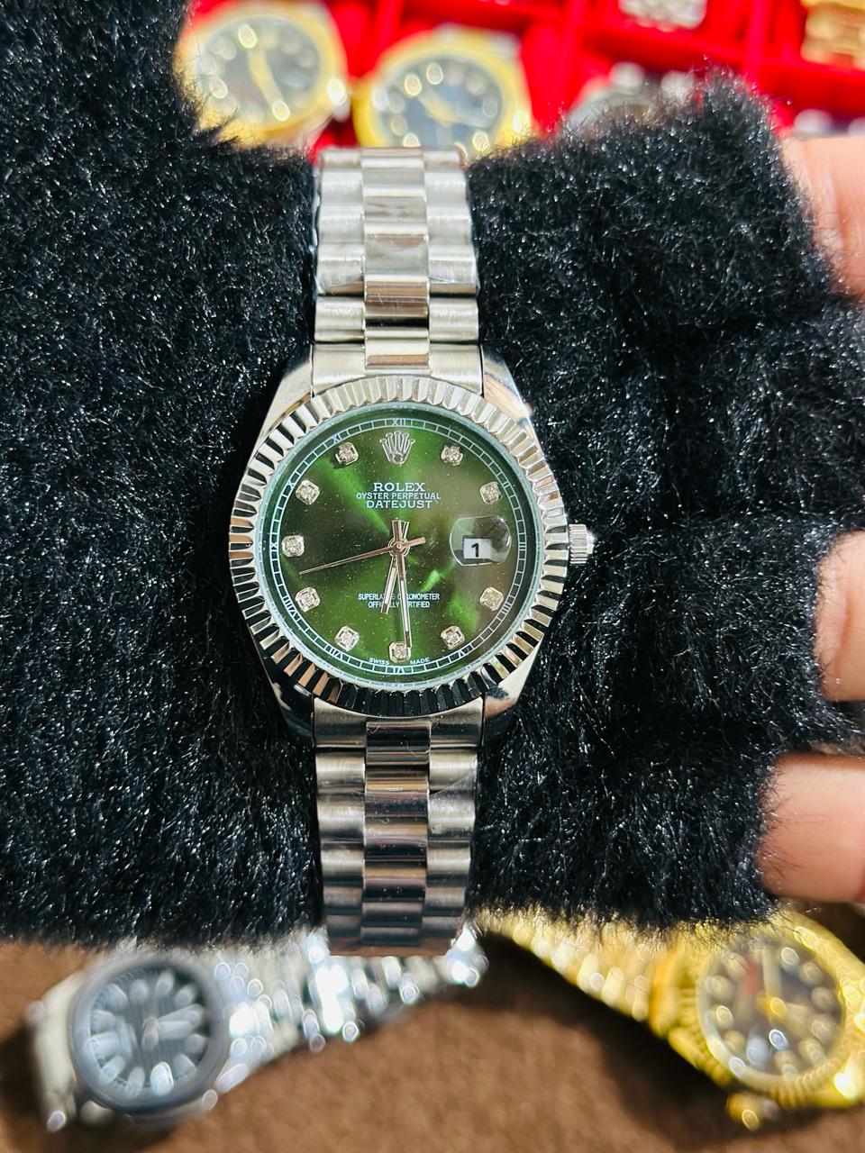 Green Lover RLX Watch | Stainless Steel