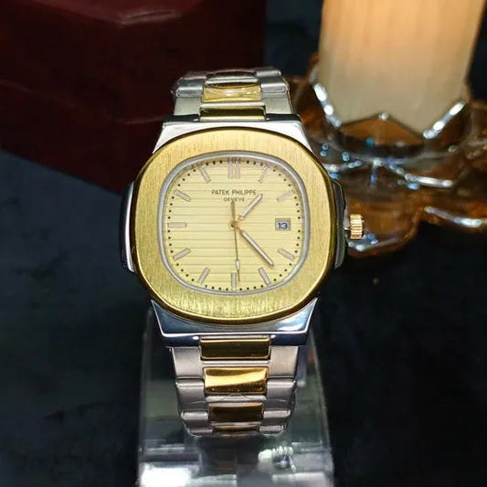 💎 Patek Philippe Two-Tone (Gold & Silver) – Elegant Luxury | Waterproof| ZAS Watches