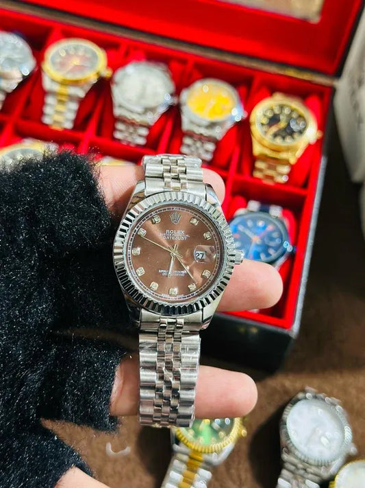 Silver Jubilee + Grey Dial (Bezel Cut)| Waterproof | Stainless Steel | ZAS Watches