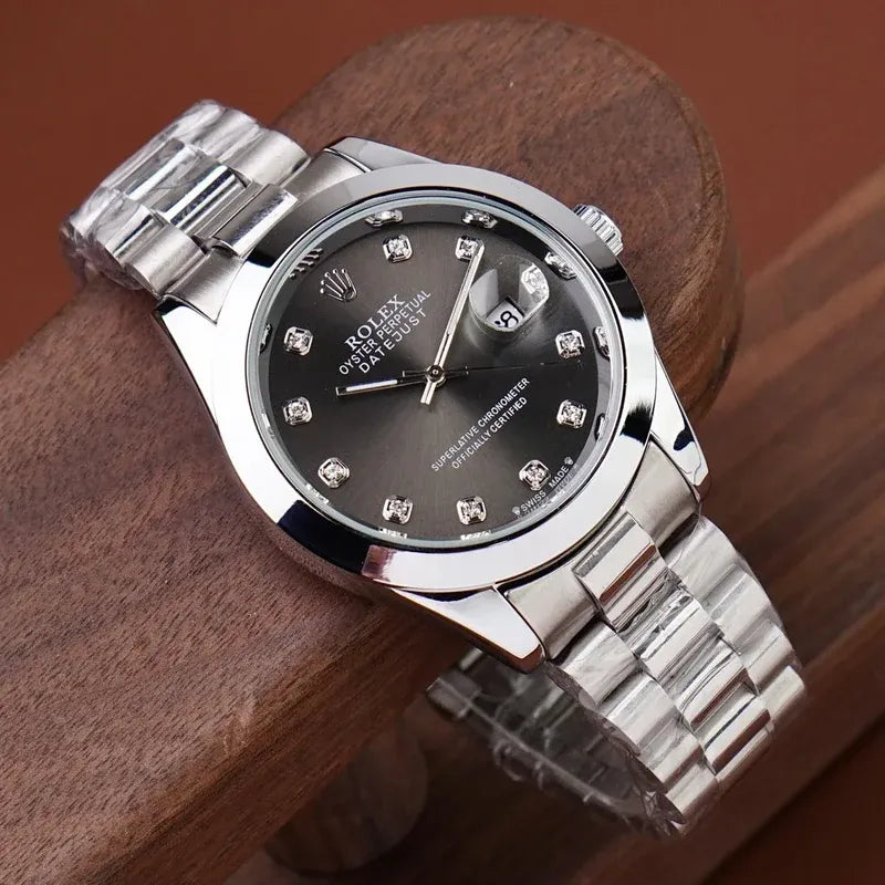 🖤 Silver +Black | Stainless Steel | Water Proof | ZAS Watches