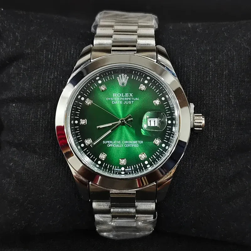 💚 Silver +  Green Dial | Waterproof | Stainless Steel | ZAS Watches