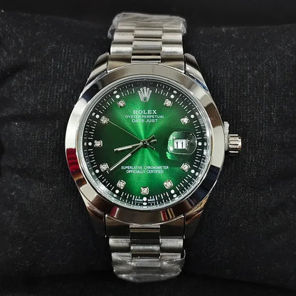 💚 Silver +  Green Dial | Waterproof | Stainless Steel | ZAS Watches
