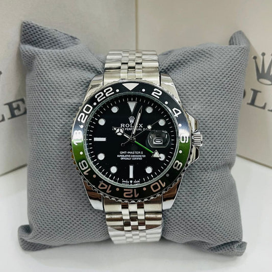 Rolex GMT-Master II luxury watch with dual time zone feature – premium Swiss automatic watch for travelers and professionals"

