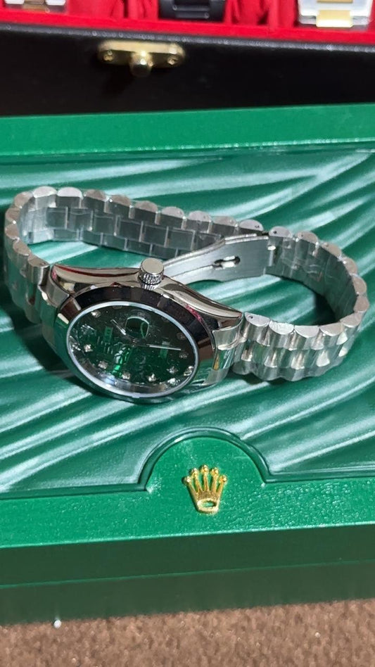 🔵 Silver + Blue – Rolex Datejust | Waterproof | ZAS Watches