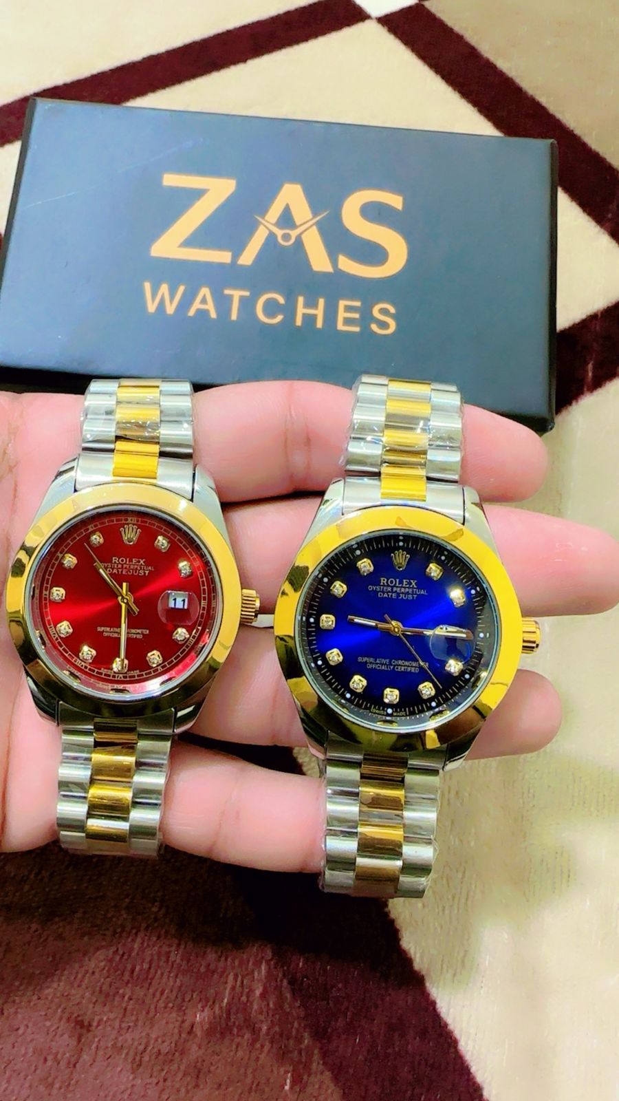 Red + Blue (Combo Deal ) Pack of 2 Watches | Waterproof