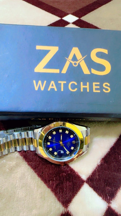 Blue + Black (Combo Deal ) Pack of 2 Watches | Water proof watches🔍