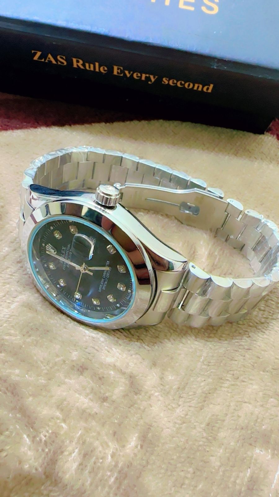 Green + Black (Combo Deal ) Pack Of 2 | Water Proof watches