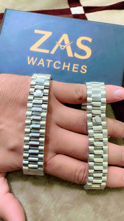 Green + Black (Combo Deal ) Pack Of 2 | Water Proof watches