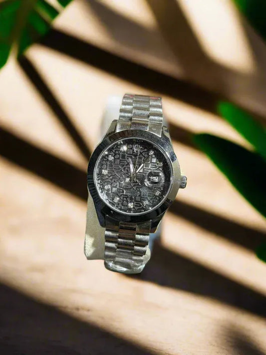 🖤 Silver + Black| Stainless Steel | Waterproof | ZAS Watches